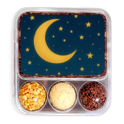 Embalagem Bolo Docinhos Personalizada Lua e Estrelas