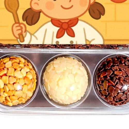 Embalagem Bolo Docinhos Personalizada Mini Chefe Menina