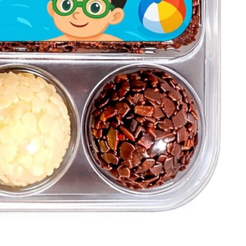 Embalagem Bolo Docinhos Personalizada Natação
