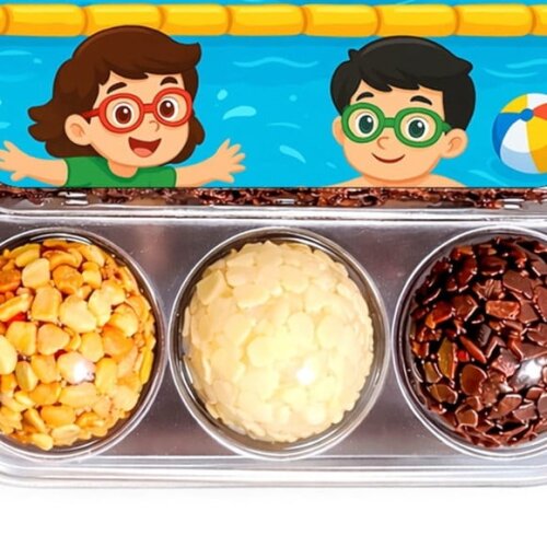 Embalagem Bolo Docinhos Personalizada Natação