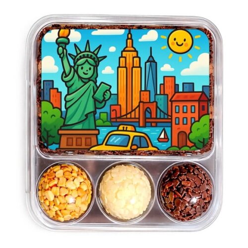 Embalagem Bolo Docinhos Personalizada Nova York