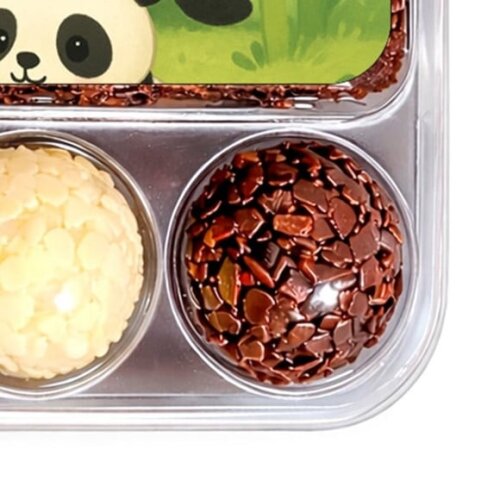 Embalagem Bolo Docinhos Personalizada Pandinhas