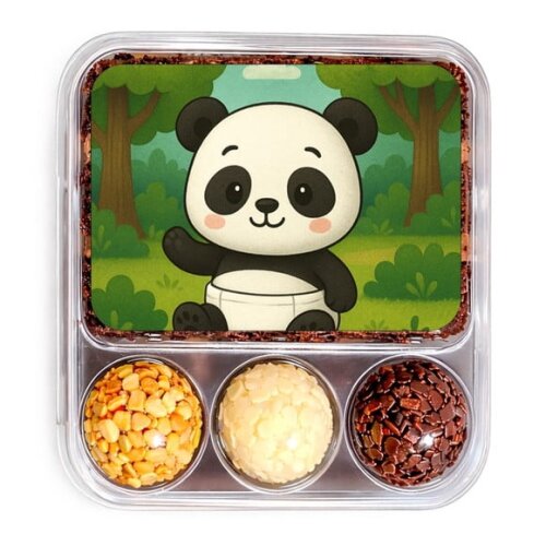 Embalagem Bolo Docinhos Personalizada Panda Baby