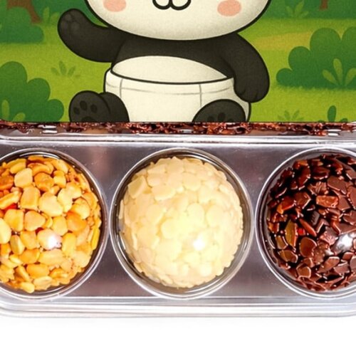 Embalagem Bolo Docinhos Personalizada Panda Baby