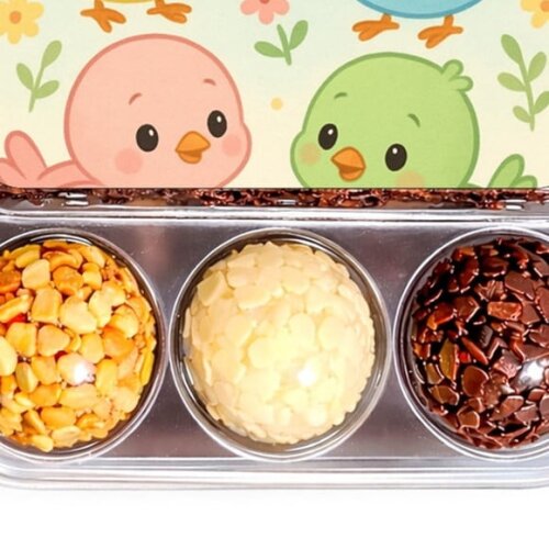 Embalagem Bolo Docinhos Personalizada Passarinhos Baby