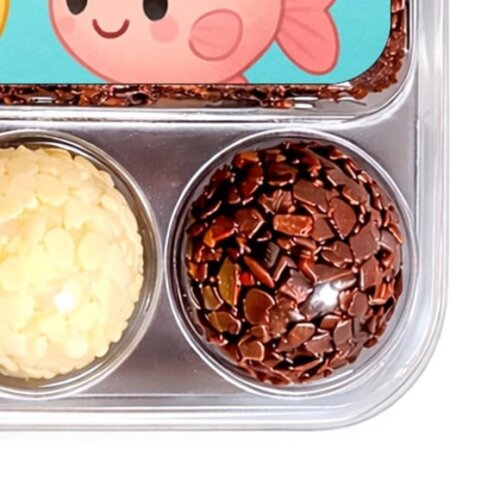 Embalagem Bolo Docinhos Personalizada Peixinhos Baby