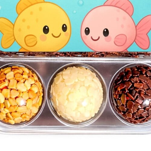 Embalagem Bolo Docinhos Personalizada Peixinhos Baby