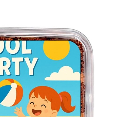 Embalagem Bolo Docinhos Personalizada Pool Party