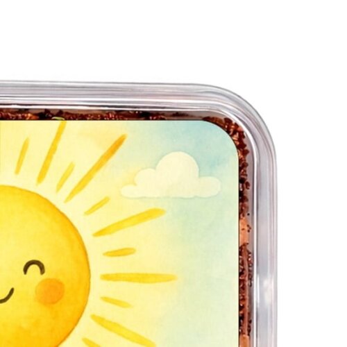 Embalagem Bolo Docinhos Personalizada Raio de Sol Aquarela