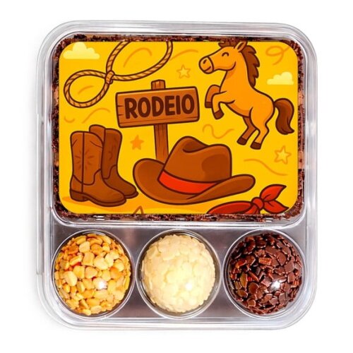 Embalagem Bolo Docinhos Personalizada Rodeio