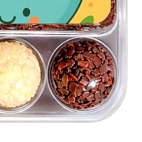 Embalagem Bolo Docinhos Personalizada Salada Divertida