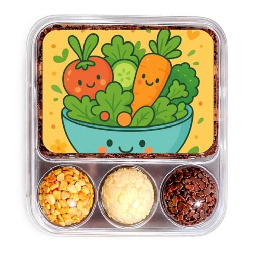 Embalagem Bolo Docinhos Personalizada Salada Divertida