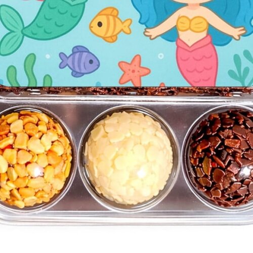 Embalagem Bolo Docinhos Personalizada Sereias