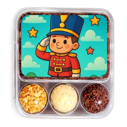 Embalagem Bolo Docinhos Personalizada Soldadinho de Chumbo