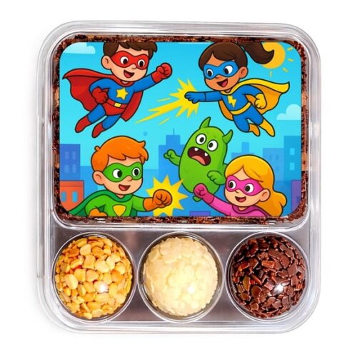 Embalagem Bolo Docinhos Personalizada Super Heróis