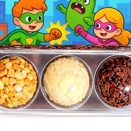 Embalagem Bolo Docinhos Personalizada Super Heróis