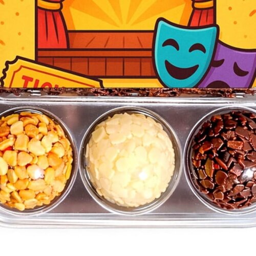 Embalagem Bolo Docinhos Personalizada Teatro Infantil