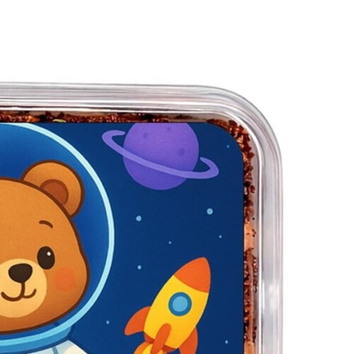 Embalagem Bolo Docinhos Personalizada Ursinho Astronauta