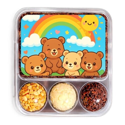 Embalagem Bolo Docinhos Personalizada Ursinhos Baby