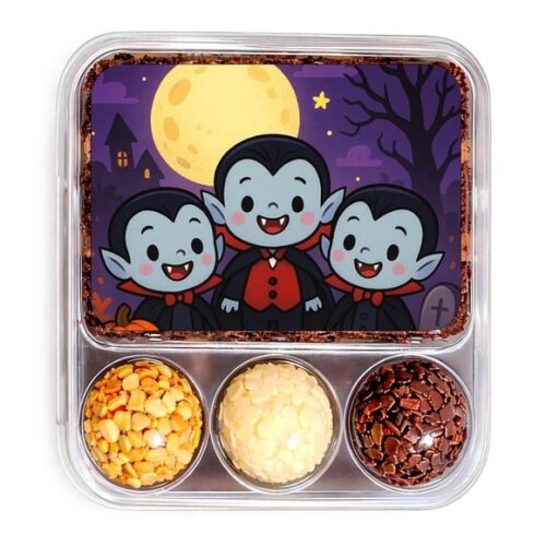 Embalagem Bolo Docinhos Personalizada Vampirinhos Fofinhos