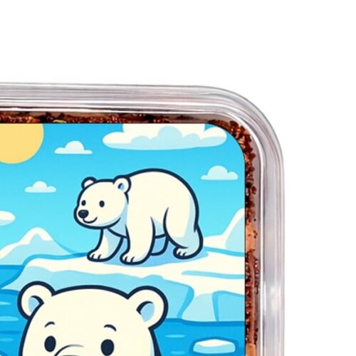 Embalagem Bolo Docinhos Personalizada Ursos Polares