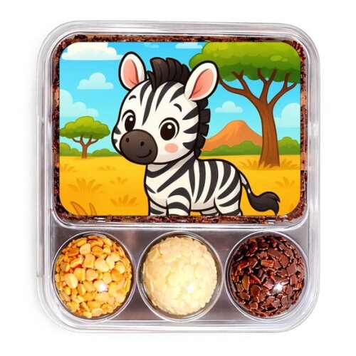 Embalagem Bolo Docinhos Personalizada Zebra Baby