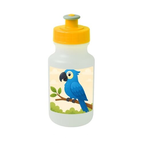 Garrafinha Squeeze Personalizada Arara Azul