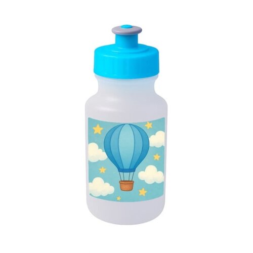Garrafinha Squeeze Personalizada Balão de Ar Azul