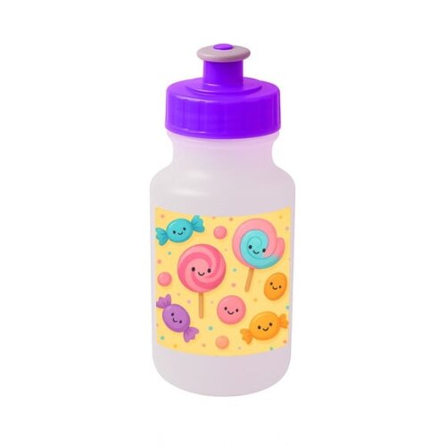 Garrafinha Squeeze Personalizada Balas e Pirulitos
