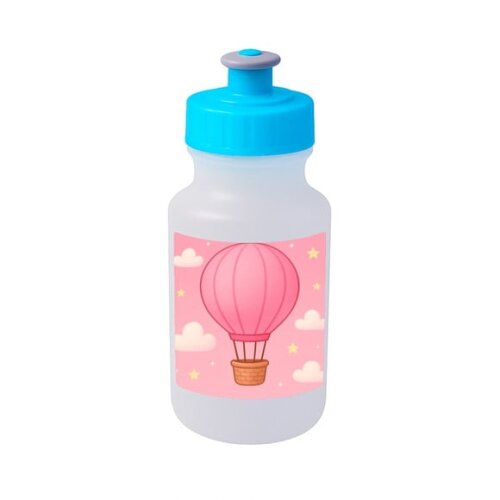 Garrafinha Squeeze Personalizada Balão de Ar Rosa