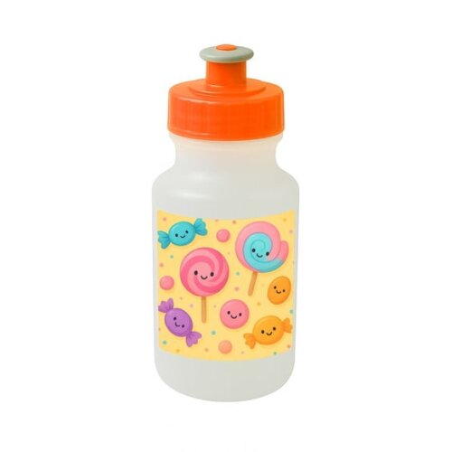 Garrafinha Squeeze Personalizada Balas e Pirulitos