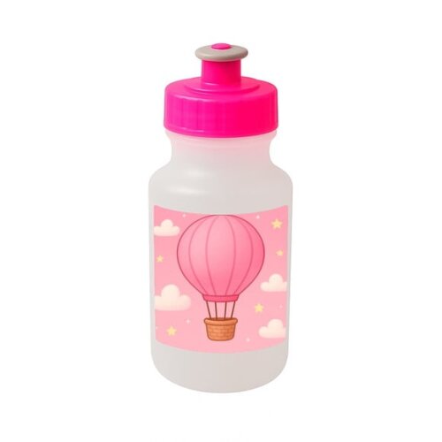 Garrafinha Squeeze Personalizada Balão de Ar Rosa