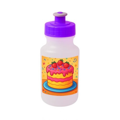 Garrafinha Squeeze Personalizada Bolo Confeitado