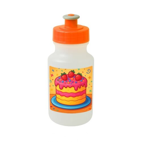 Garrafinha Squeeze Personalizada Bolo Confeitado