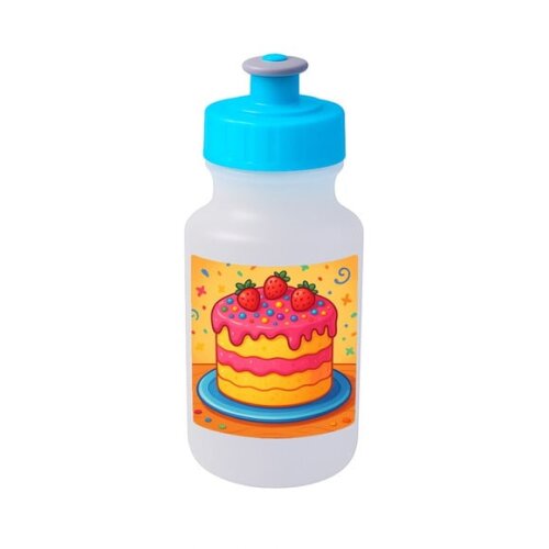 Garrafinha Squeeze Personalizada Bolo Confeitado