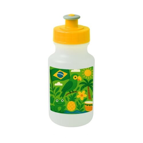 Garrafinha Squeeze Personalizada Brasil Verde Amarelo