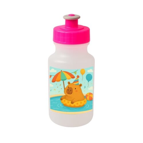 Garrafinha Squeeze Personalizada Capivara Pool Party