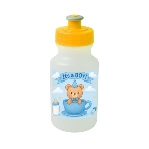 Garrafinha Squeeze Personalizada Chá de Bebê Menino