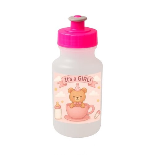 Garrafinha Squeeze Personalizada Chá de Bebê Menina