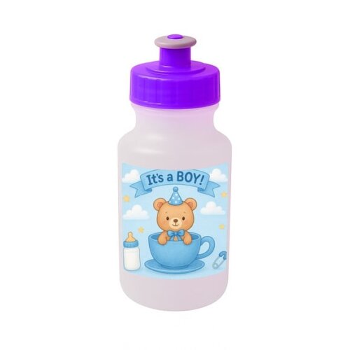 Garrafinha Squeeze Personalizada Chá de Bebê Menino