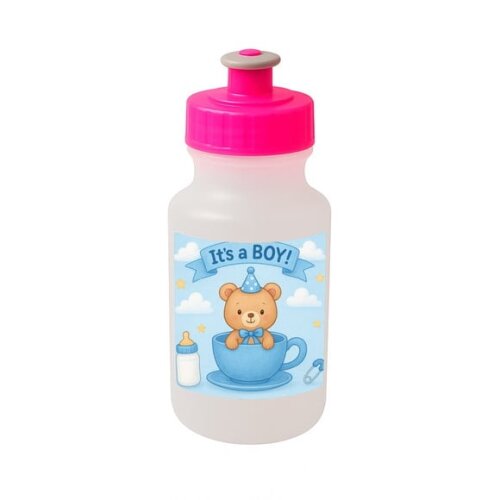 Garrafinha Squeeze Personalizada Chá de Bebê Menino