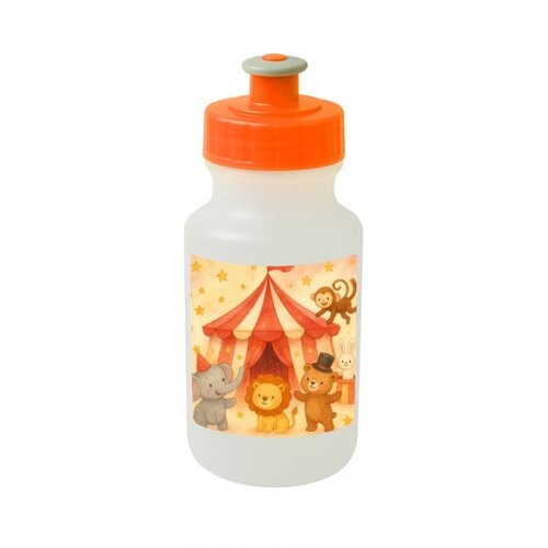 Garrafinha Squeeze Personalizada Circo Aquarela