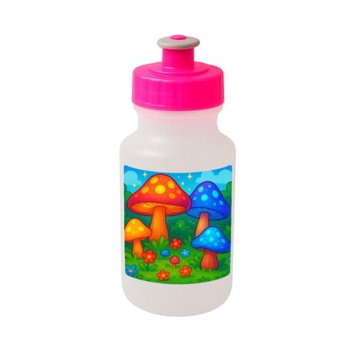 Garrafinha Squeeze Personalizada Cogumelos Mágicos