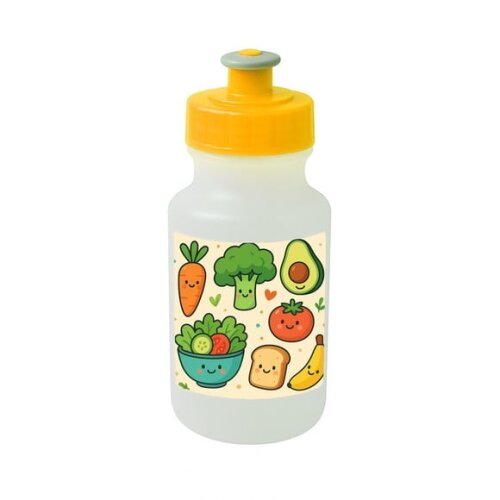 Garrafinha Squeeze Personalizada Comidinhas Saudáveis