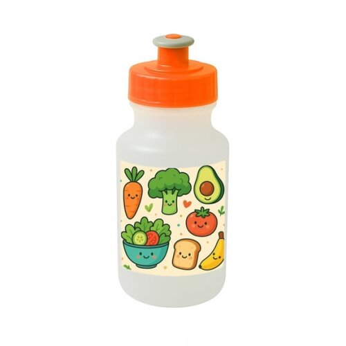 Garrafinha Squeeze Personalizada Comidinhas Saudáveis