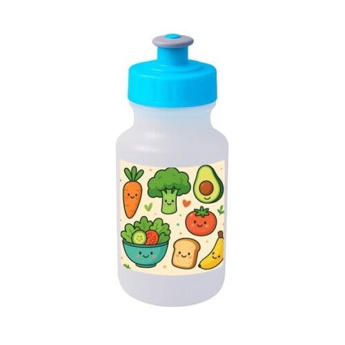 Garrafinha Squeeze Personalizada Comidinhas Saudáveis