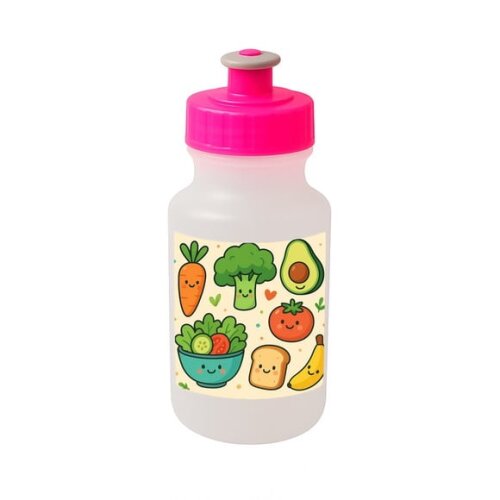 Garrafinha Squeeze Personalizada Comidinhas Saudáveis