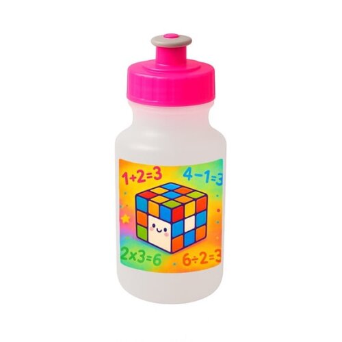 Garrafinha Squeeze Personalizada Cubo Mágico