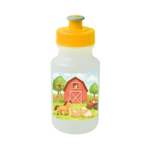 Garrafinha Squeeze Personalizada Fazendinha Aquarela
