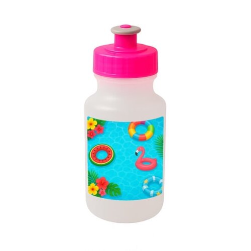 Garrafinha Squeeze Personalizada Festa na Piscina